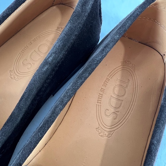 TOD'S Pellame Brown Suede Buckle Loafers Made in Italy Marked as 7-8.5US - Picture 9 of 12
